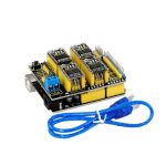 Keyestudio CNC Kit (Shield V3.0 +Uno R3+ 4x DRV8825/GRBL uyumlu) - Görsel 2