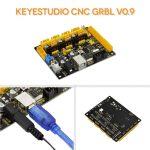 Keyestudio CNC V0.9A kart + 3x 4988 Sürücü soğutuculu+USB kablo (Arduino için CNC/Lazer Oyma Makinesi/Yazma Robotları GRBL) - Görsel 2