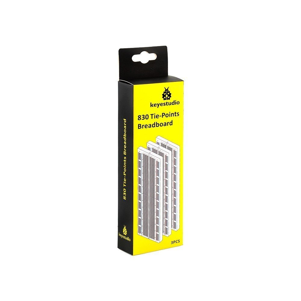 4-1 Keyestudio 830 Pin Bağlantı Noktaları Lehimsiz Breadboard (3 Adet) - Görsel 1