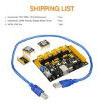 Keyestudio CNC V0.9A kart + 3x 4988 Sürücü soğutuculu+USB kablo (Arduino için CNC/Lazer Oyma Makinesi/Yazma Robotları GRBL) - Görsel 4