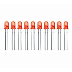 5mm Kırmızı Led Paketi - 10 Adet