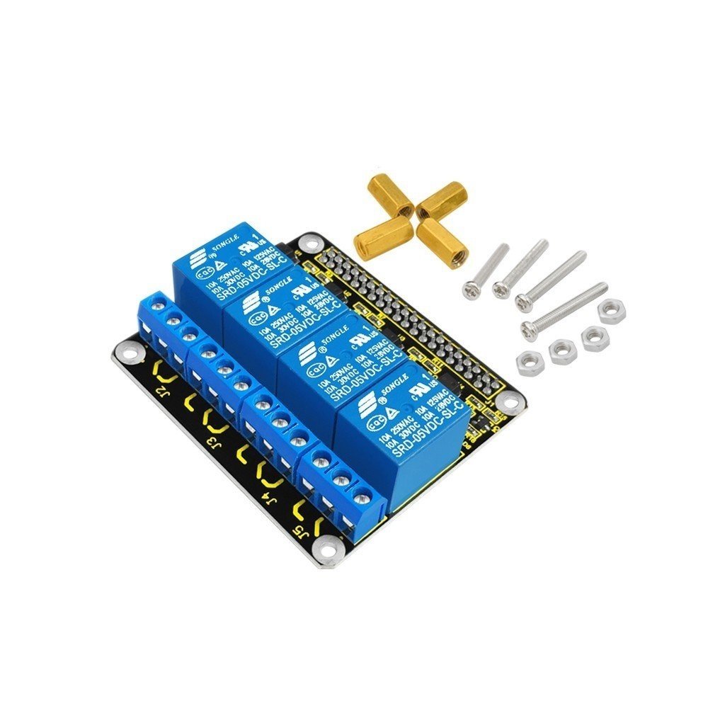 1 Keyestudio Raspberry Pi 4 Kanal Röle Shield (Raspberry Pi 3 için) - Görsel 1