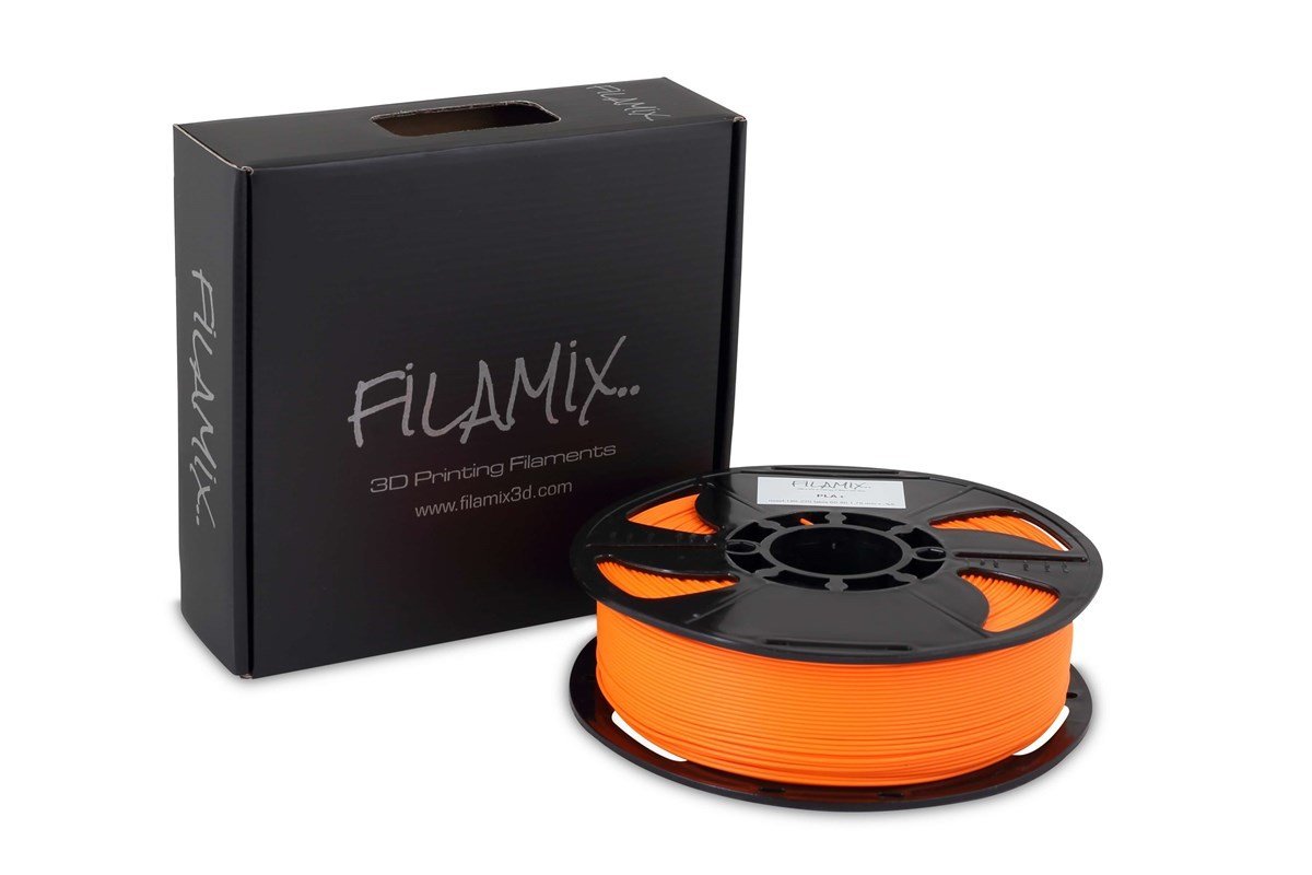 2436b5a2-2757-4390-9489-9f4dff9d633d-5-b01f Filamix Turuncu Filament PLA + 1.75mm 1 KG Plus - Görsel 1