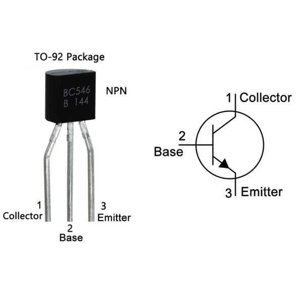 BC546  B 080 TO-92 NPN Transistör