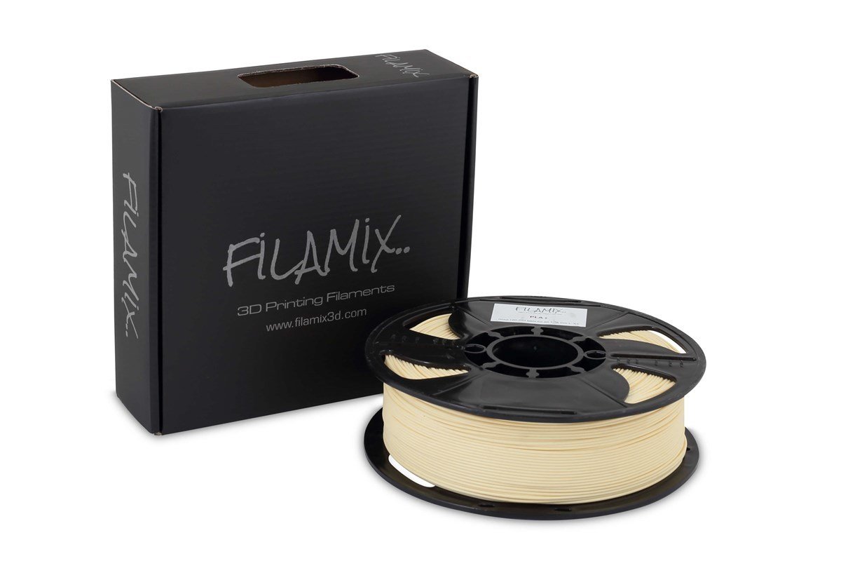ea7294ef-6581-4ceb-af2c-906fcf1ff01d-b4-b20 Filamix Krem Filament PLA + 1.75mm 1 KG Plus - Görsel 1