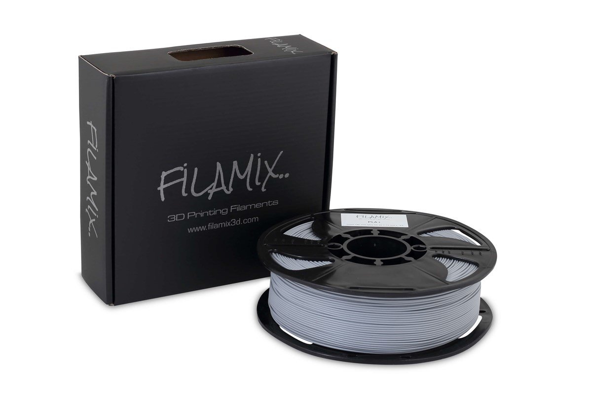 ffdae5dd-28f8-4b3b-be4d-8f86092af779-eea5-4 Filamix Gri Filament PLA + 1.75mm 1 KG Plus - Görsel 1