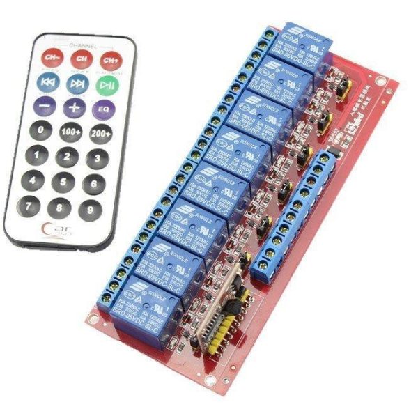 IR Kumandalı Röle Kartı 5V 8 Kanal